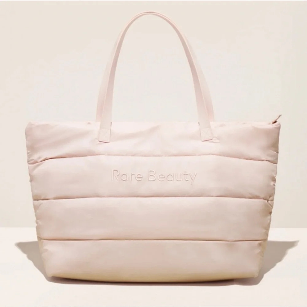 RARE BEAUTY PUFFY WEEKENDER TOTE BAG